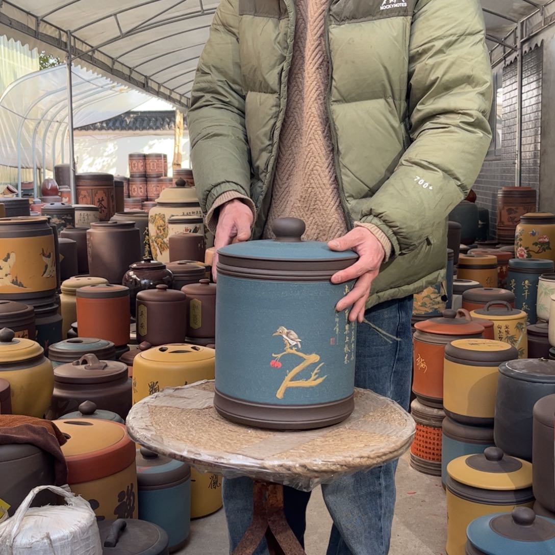 紫砂茶叶罐9 饼茶叶罐