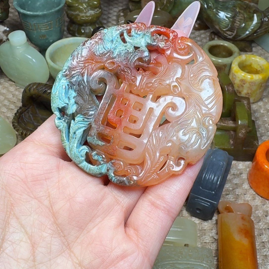 白玉菩提吊坠挂件