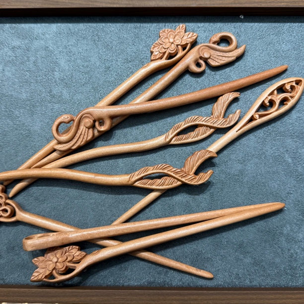 桃木发簪多样性发一-3263