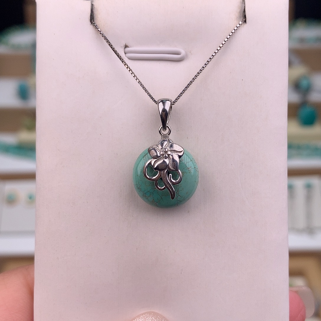 绿松石未镶嵌吊坠(不含链)