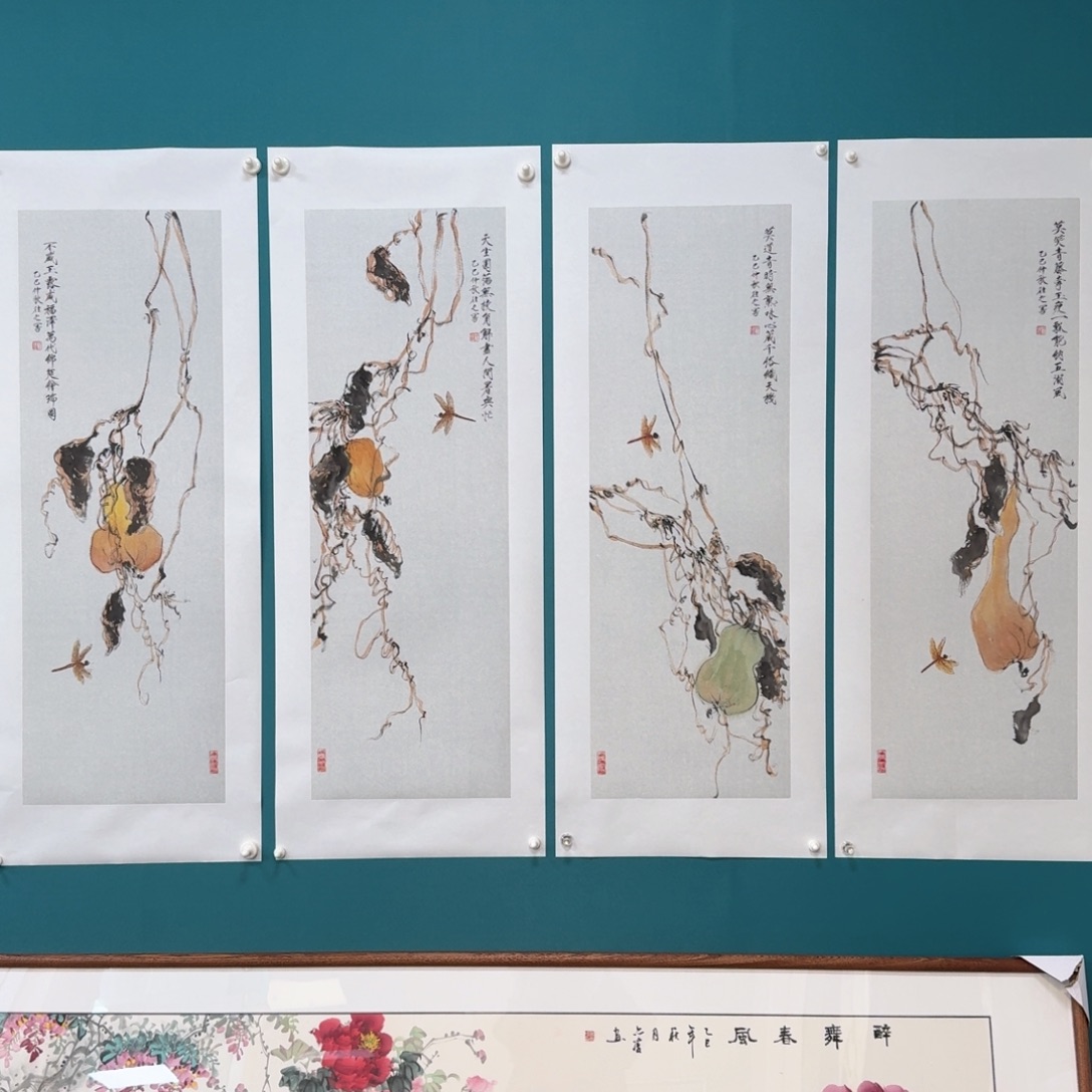 国画国画作品山水花鸟纯手绘