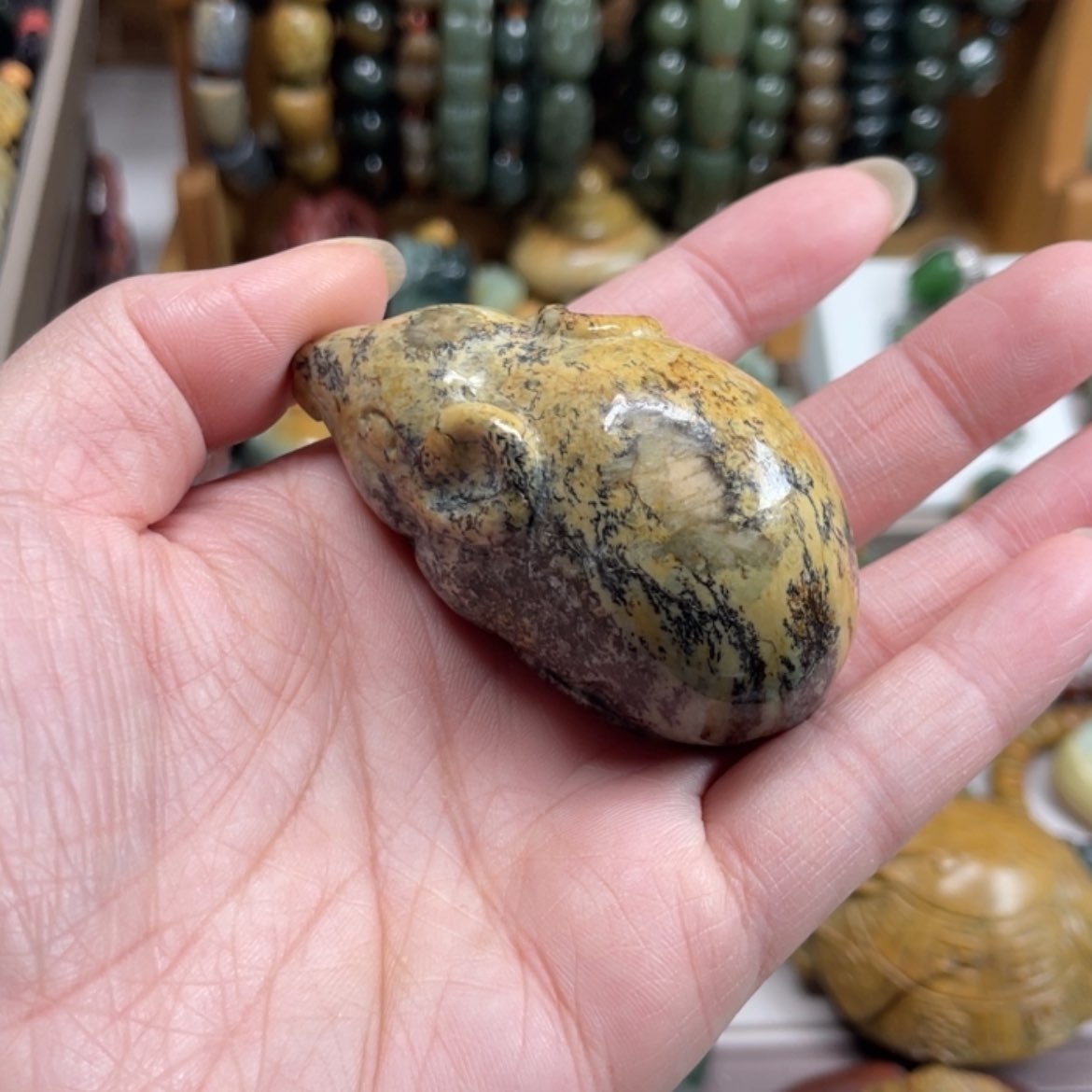 【闪购商品】岫岩河磨玉（透闪石质玉）手把件未镶嵌