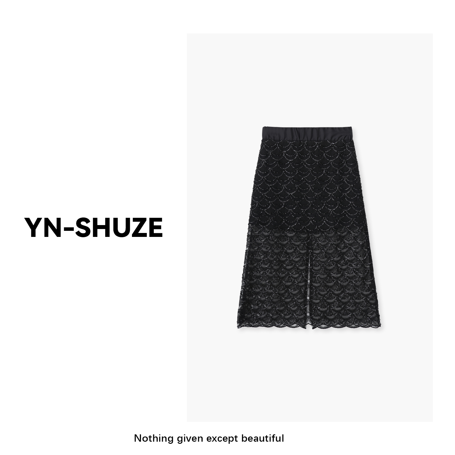 YN-SHUZE【人鱼姬】设计师款亮片包臀裙SZ-YNC-200144