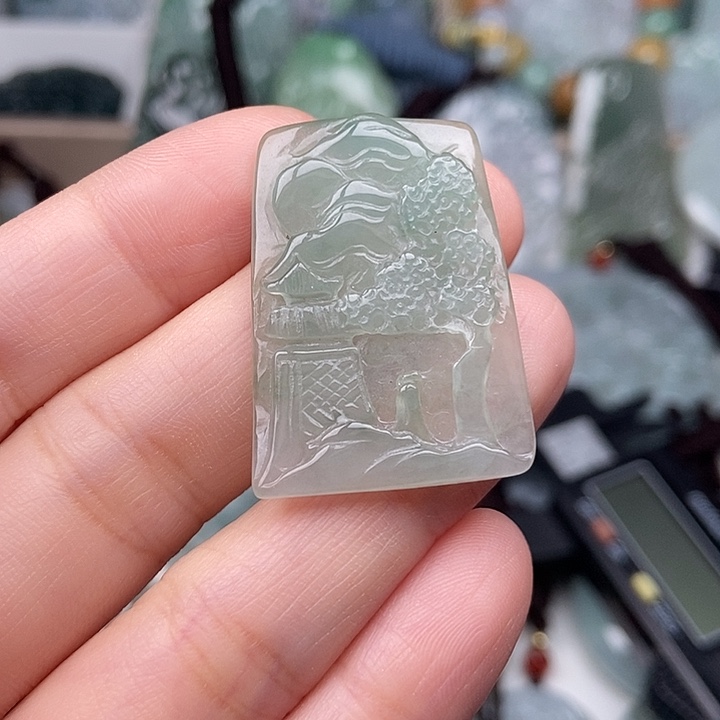 翡翠未镶嵌颈饰翡翠