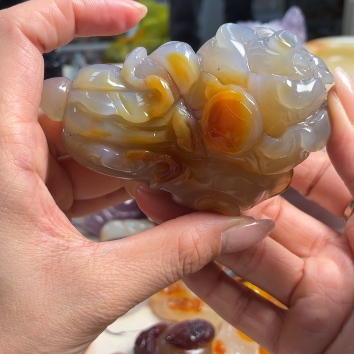 玛瑙/玉髓未镶嵌吊坠(不含链)