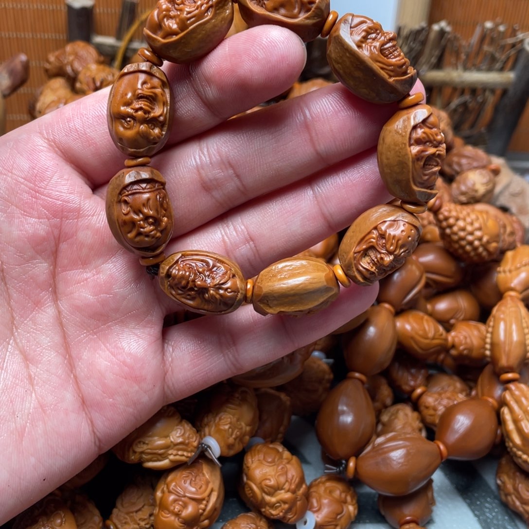 橄榄核手串/手链橄榄核雕刻工艺品宇
