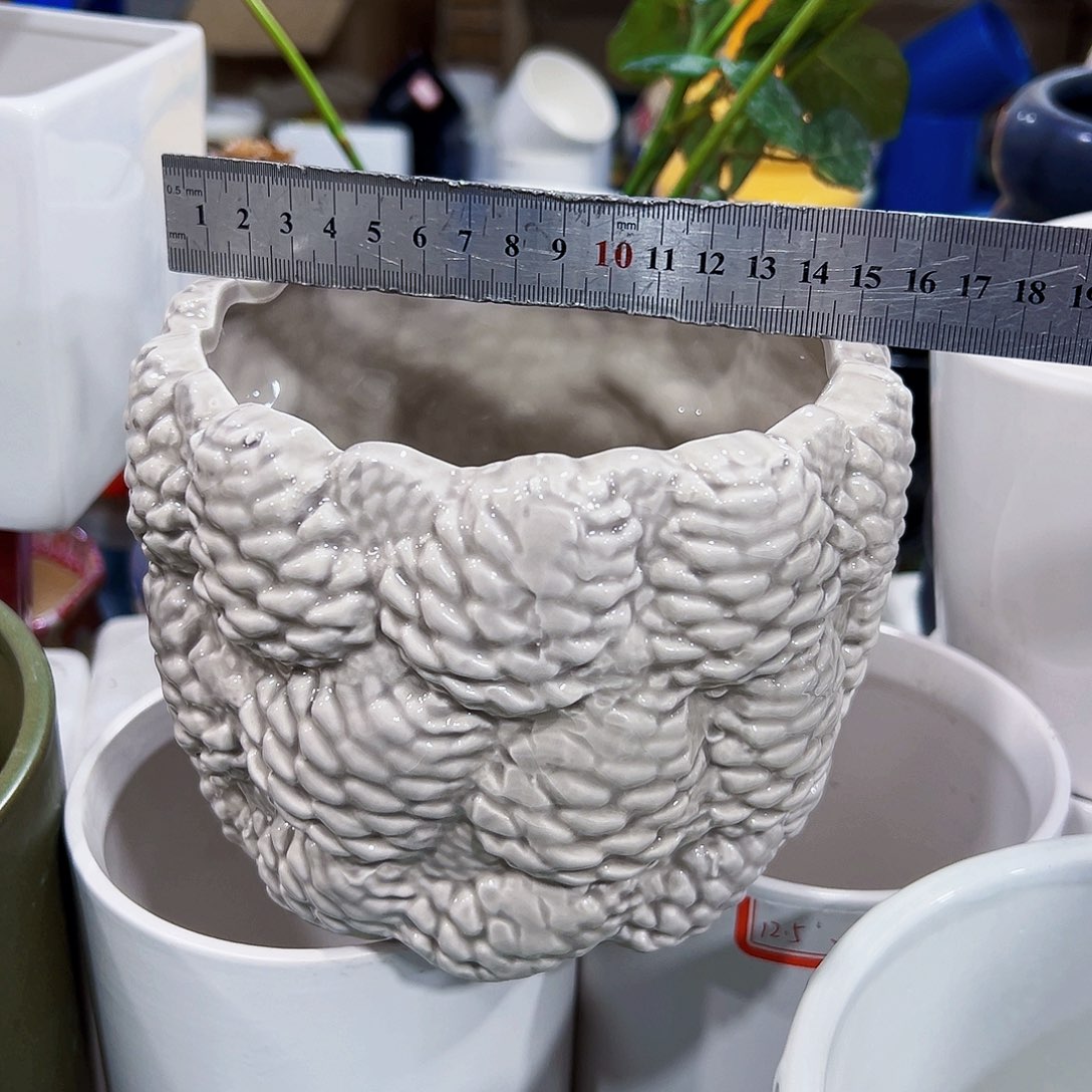 有孔外贸尾单陶瓷花盆凑单10米包邮