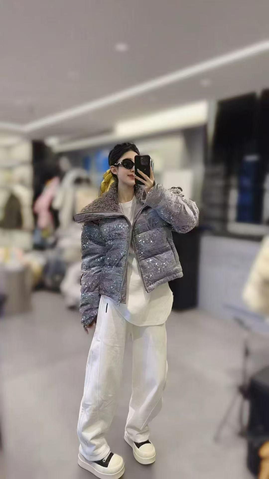 大码女装-789海军领女短款棉衣简约加厚女棉服冬季秋冬休闲