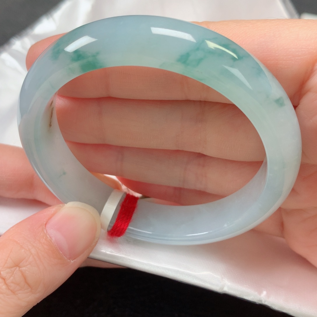 未镶嵌手镯翡翠缅甸天然翡翠手镯54