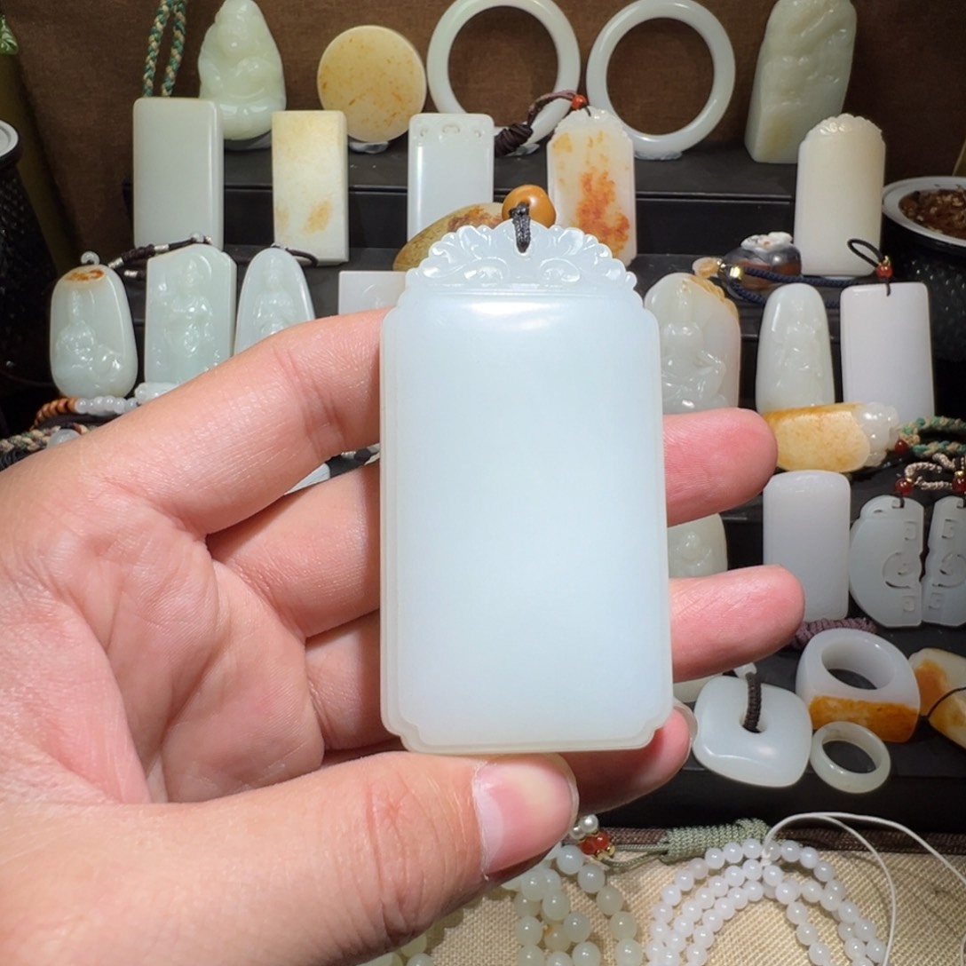 和田玉吊坠(不含链)未镶嵌洒*