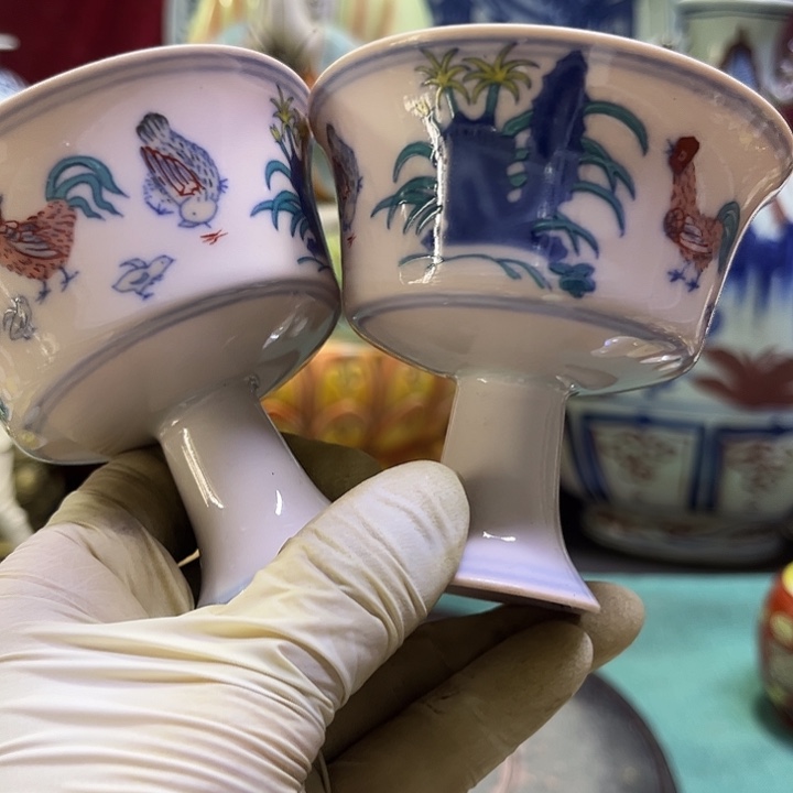 茶盏摆件摆件抱月瓶