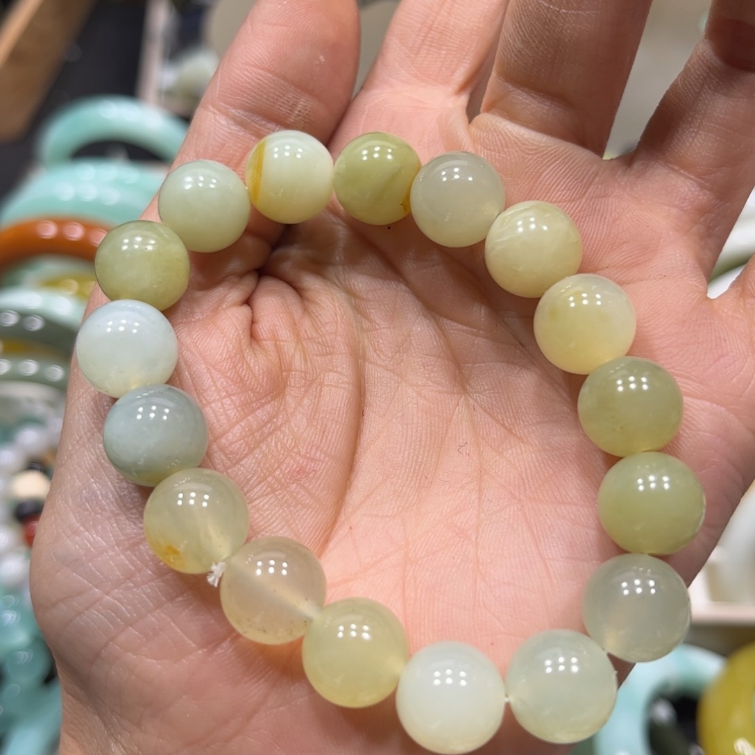 蛇纹石玉手链未镶嵌