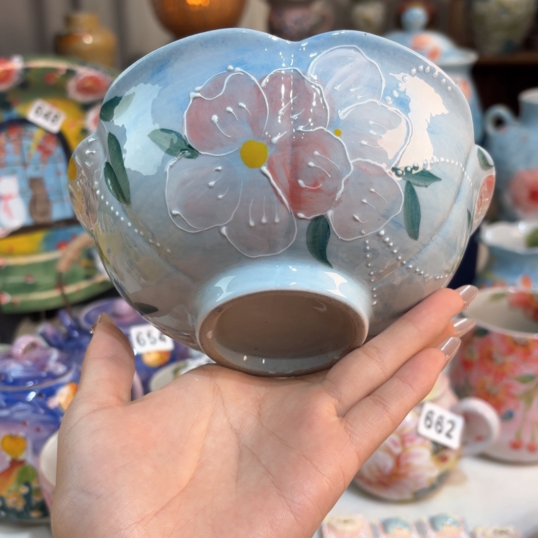 景德镇手绘高温釉下彩陶瓷茶具