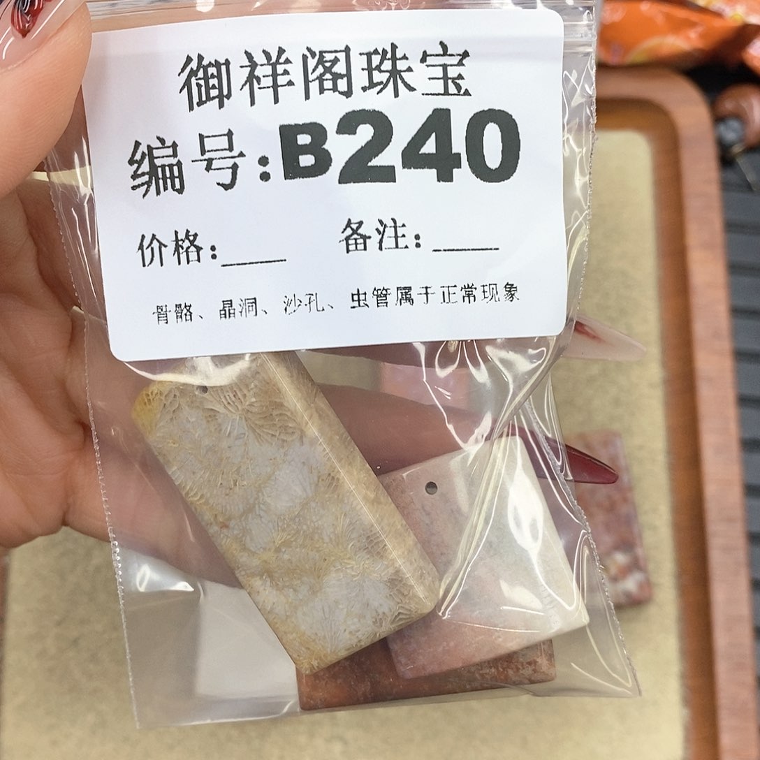 硅化珊瑚（珊瑚玉）颈饰未镶嵌栀*欣