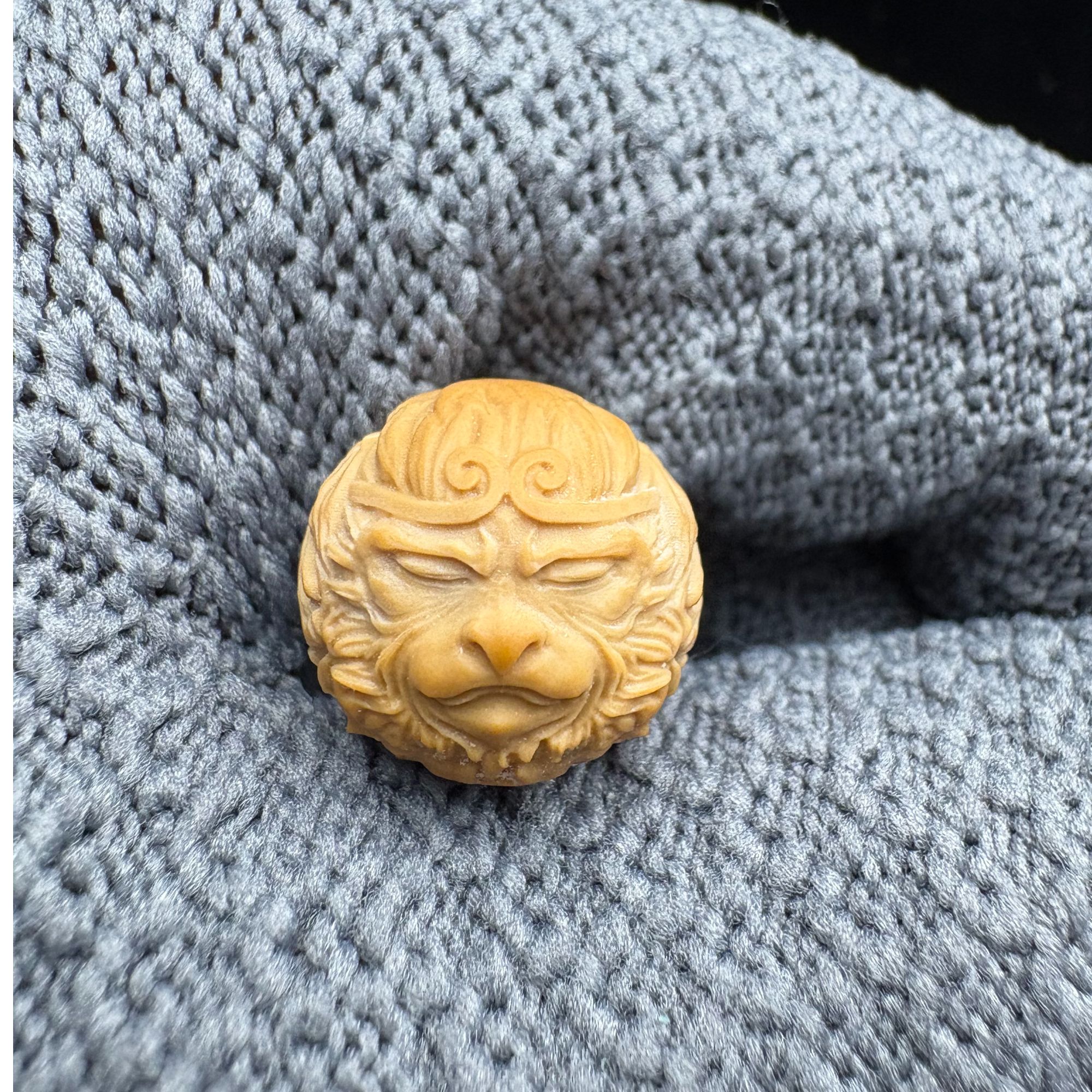 猴头核桃单珠单颗静思配饰悟空