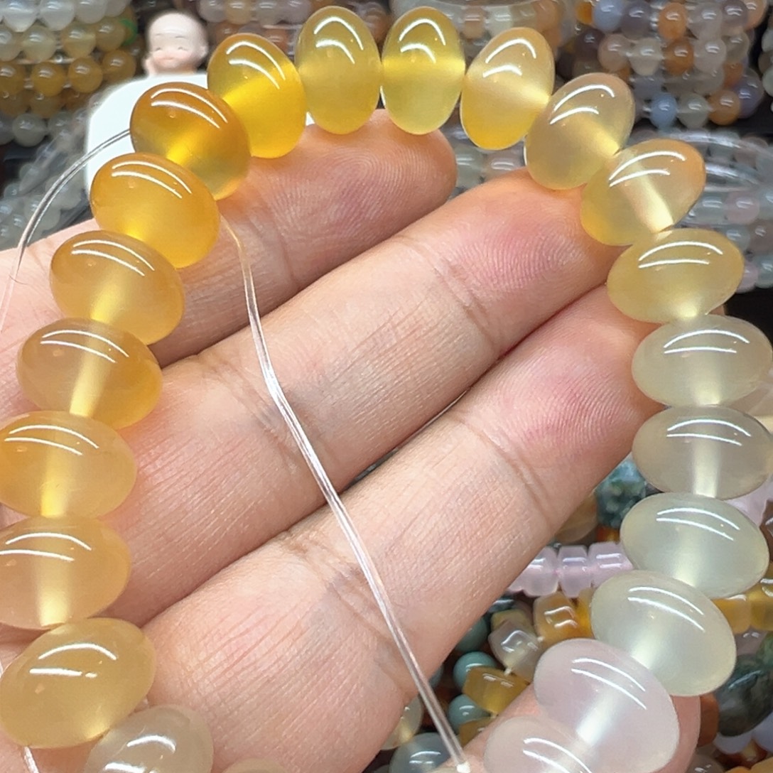 老***人玛瑙/玉髓未镶嵌手链