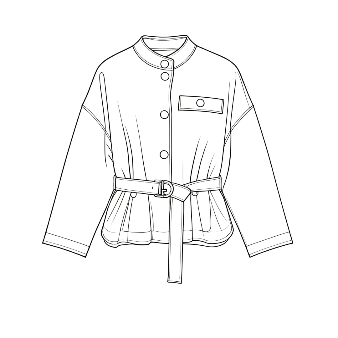 【Montendre】秋冬新款 M 高知风穿搭法式绵羊毛系带收腰毛呢外套