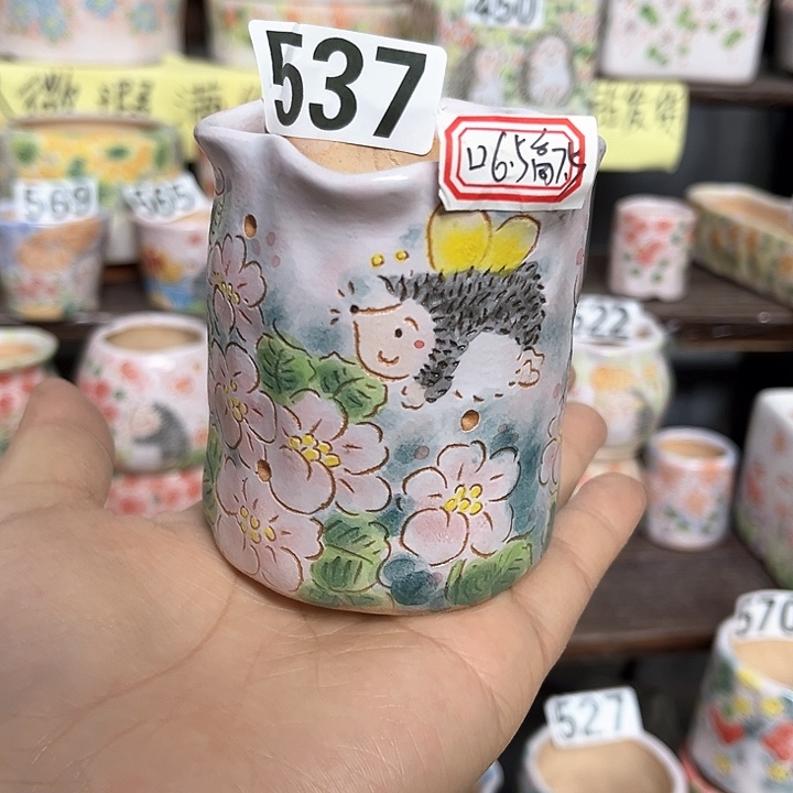 红陶手工多肉植物花盆