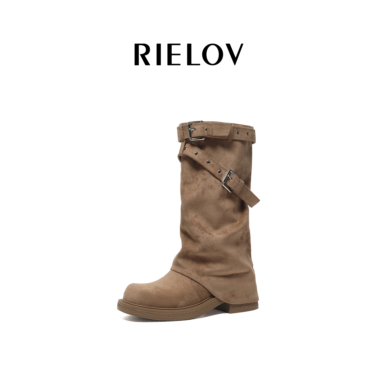 【RIELOV●秀儿●泰晤士】增高5cm时尚潮流百搭女士马丁靴7577-12