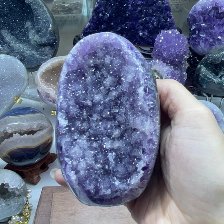 银S925镶嵌大型摆件（非配饰）紫晶