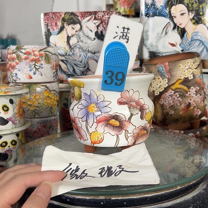 景德镇手绘花盆性价比超高