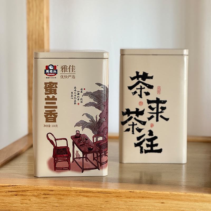 高老头&雅佳优快严选潮汕凤凰单丛茶蜜兰香工夫茶100g罐装