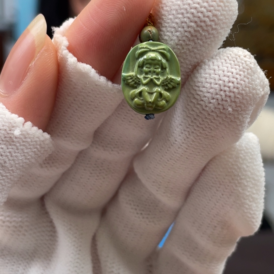 绿松石未镶嵌挂件