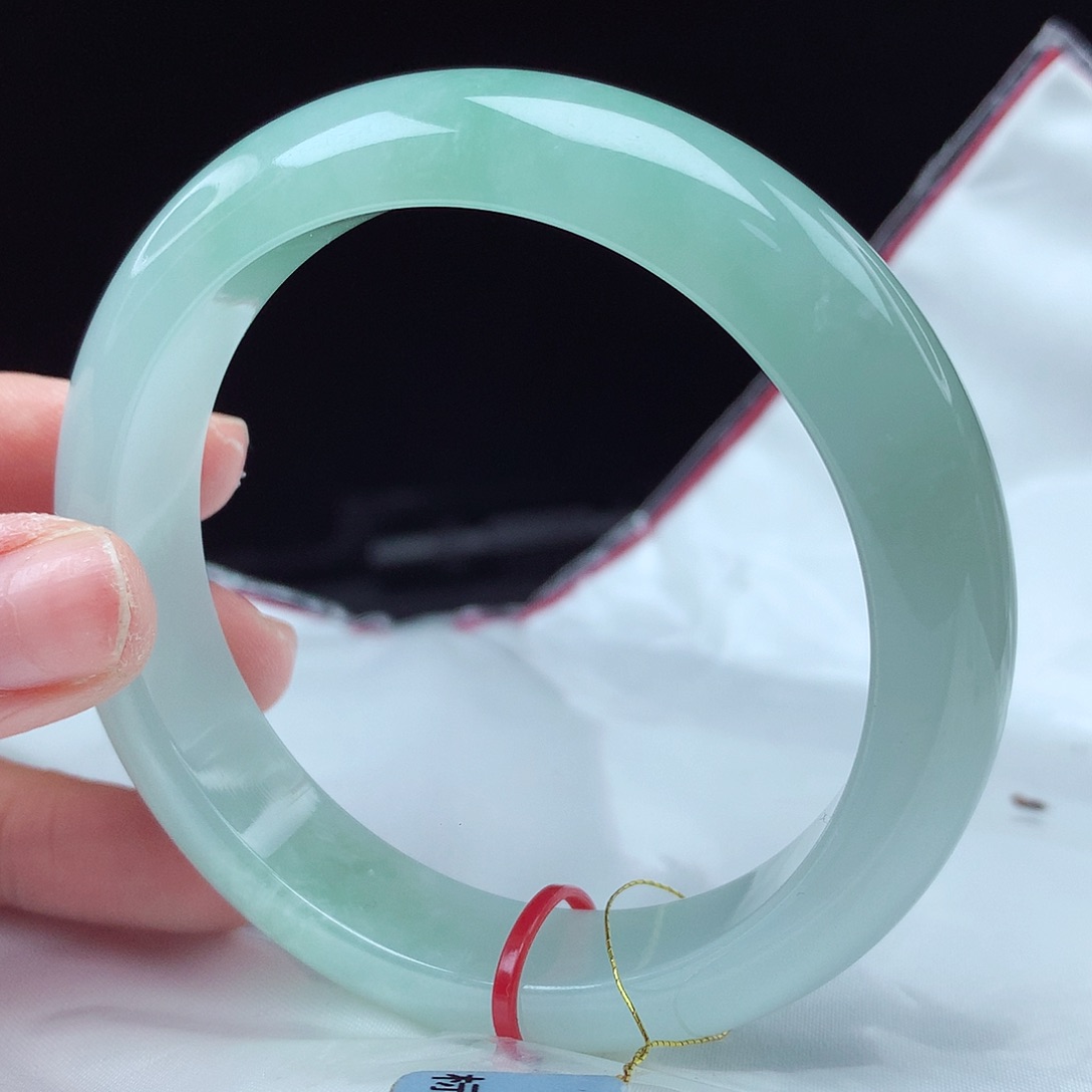 翡翠未镶嵌手镯57圈3678