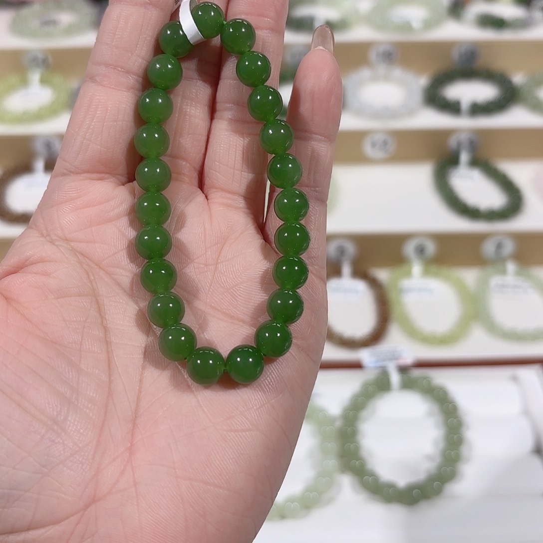 和田玉手链未镶嵌v