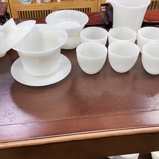 马蹄盖碗套组9头装