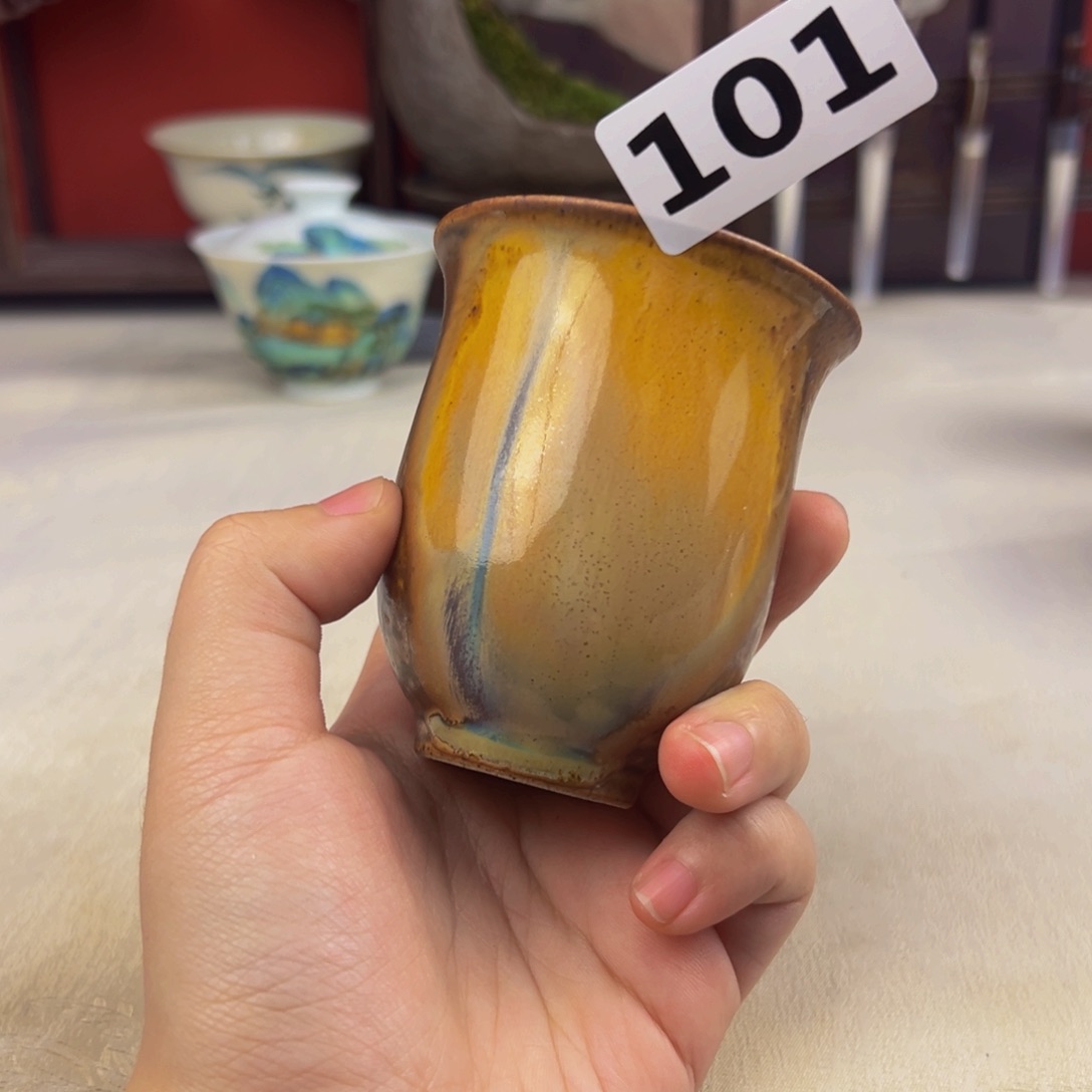 杯子纯手工柴烧主人杯