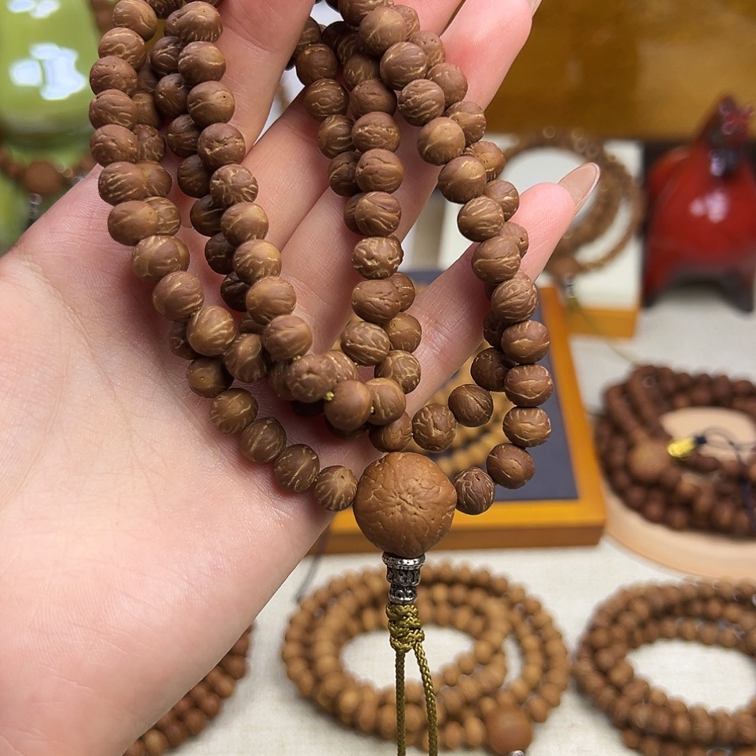 触***梦吊坠凤眼菩提酸枣核108