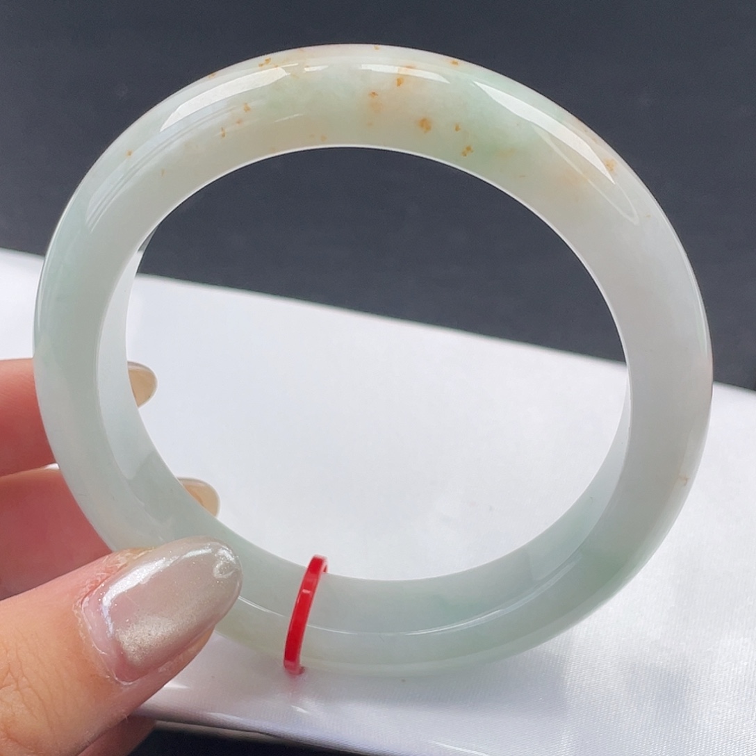 翡翠未镶嵌手镯58圈口