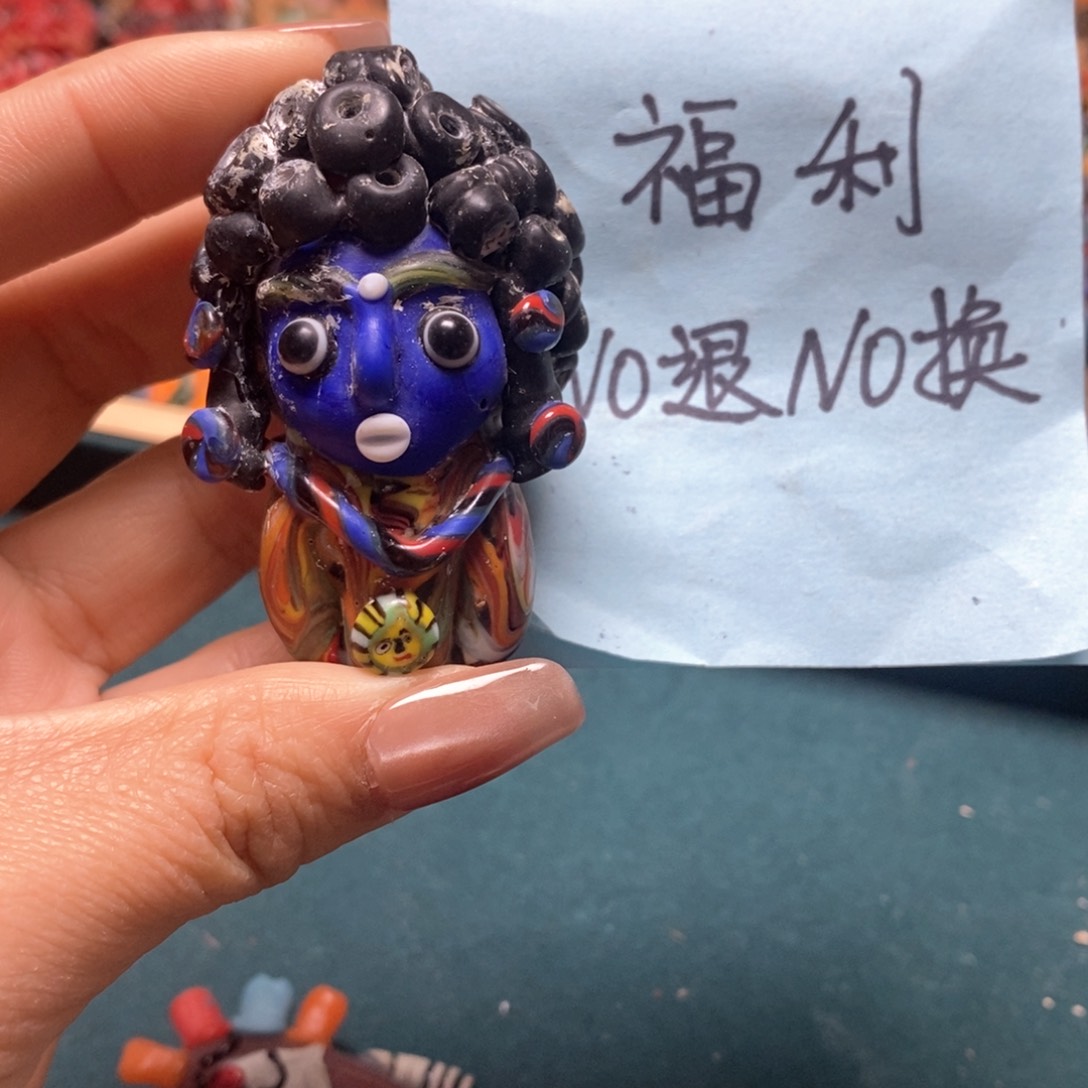 琉璃颈饰印度尼西亚修复no退换