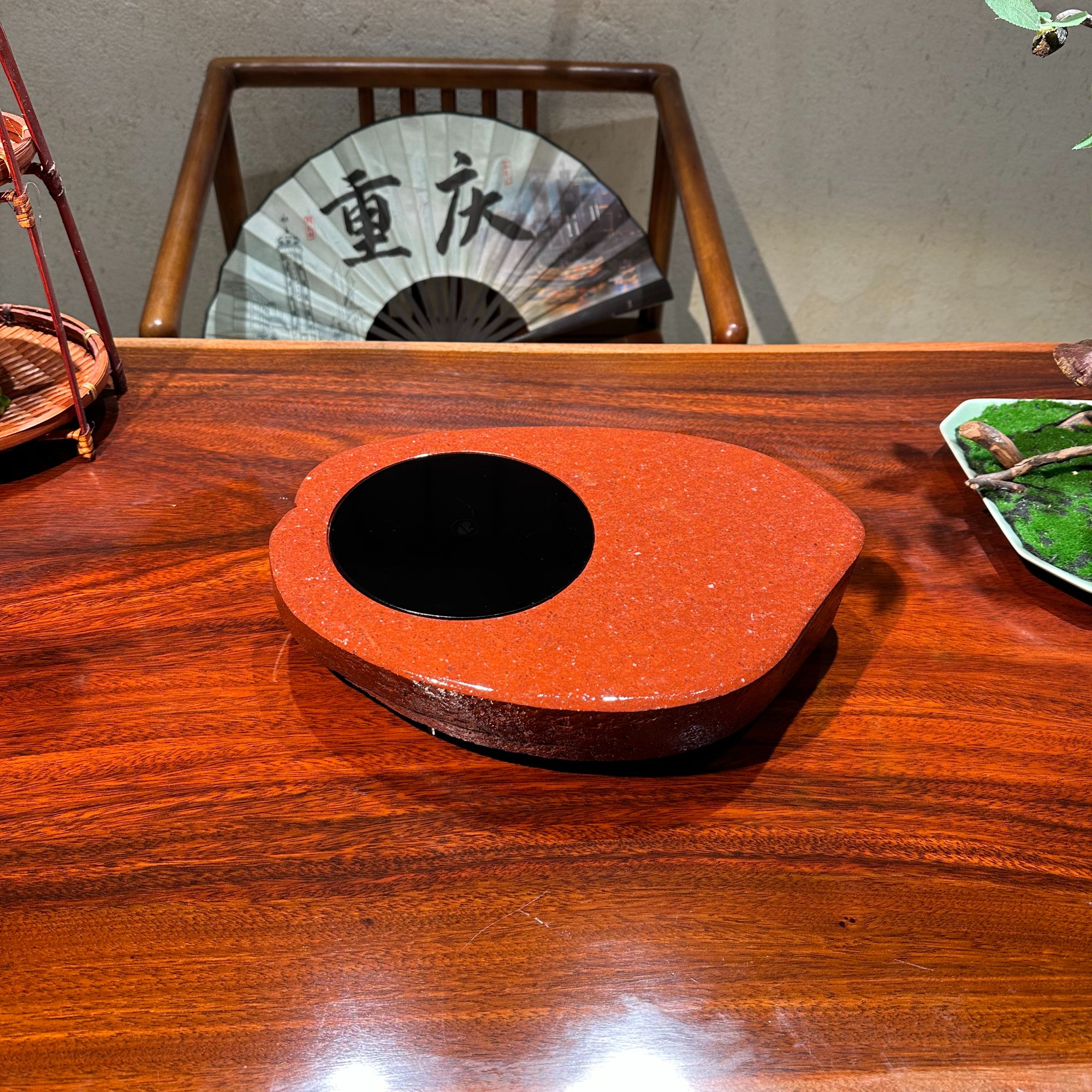 贵州奇石茶炉煮茶器电陶炉煮茶器家用茶道煮水创意耐热一体绿色