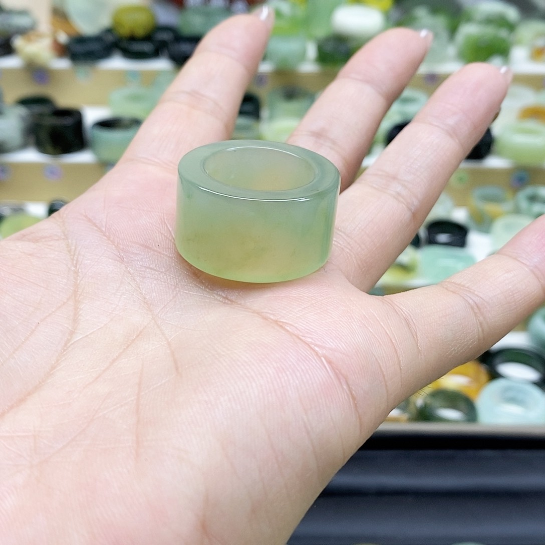 岫玉天然玉石未镶嵌花***败