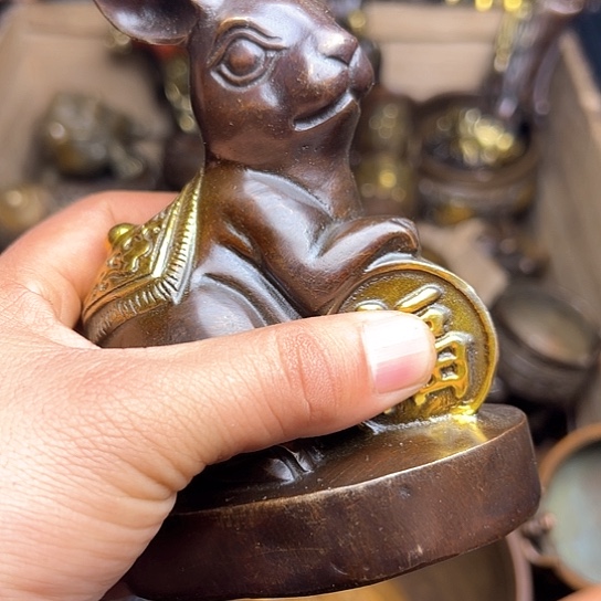 铜制工艺把玩摆件