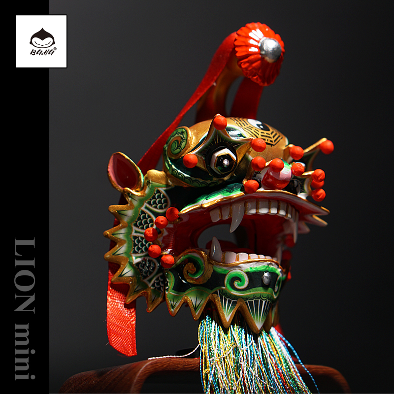 BUHU官方原创国潮精致手工招财转运神兽摆件礼品迷你海丰麒麟系列