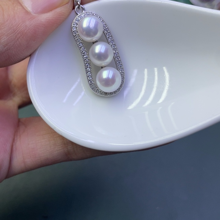 淡水珍珠吊坠(不含链)合金