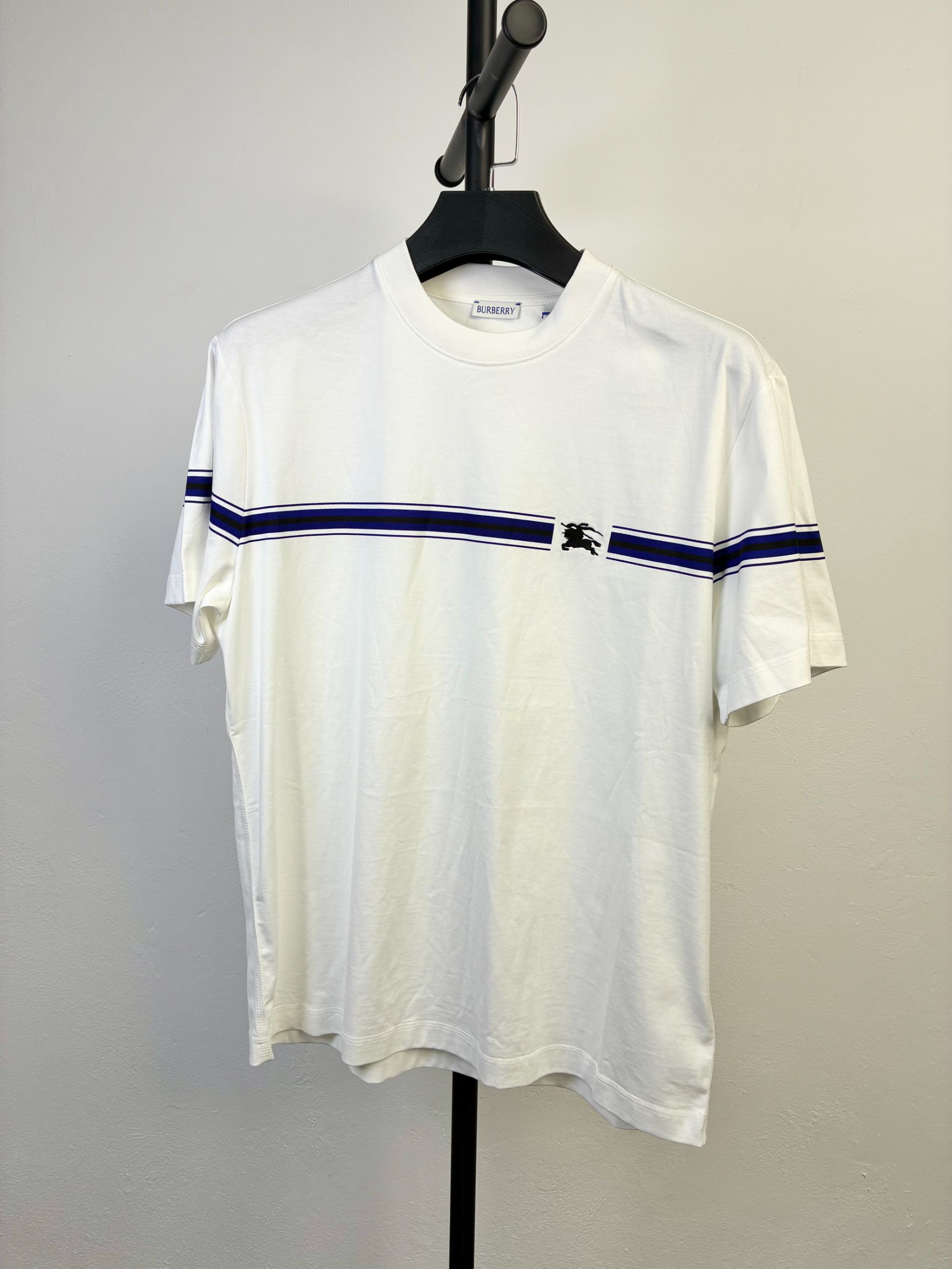未使用 BURBERRY/博柏利 全新Burberry博柏利条纹小刺绣战马短袖