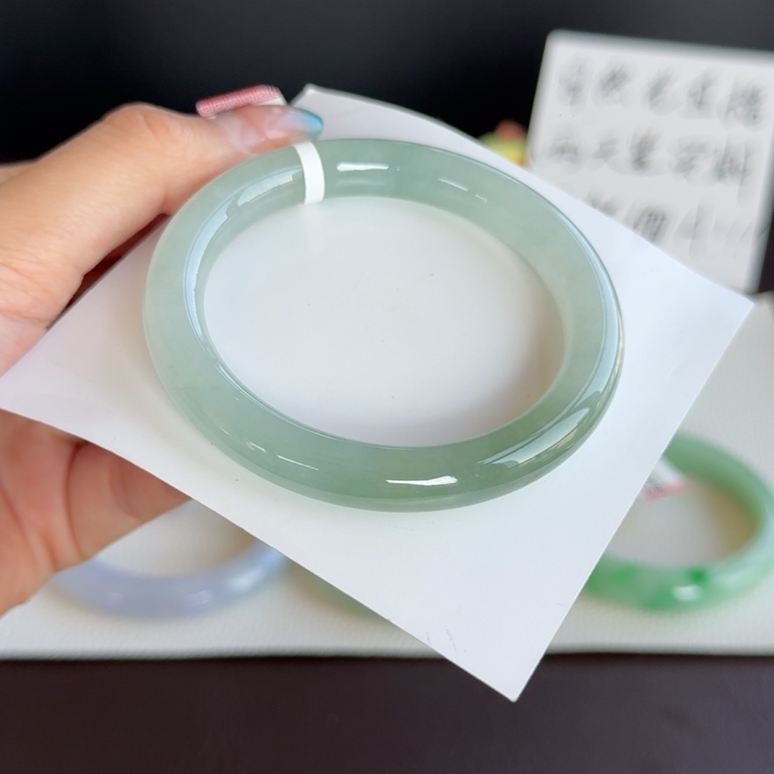 翡翠未镶嵌手镯7号 54.4