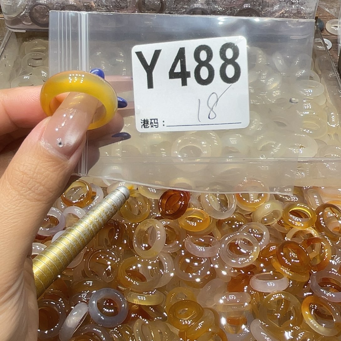 玛瑙/玉髓未镶嵌戒指488