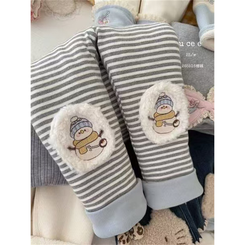 釉兮·25冬~条纹加厚打底裤S265516（童装汉服）