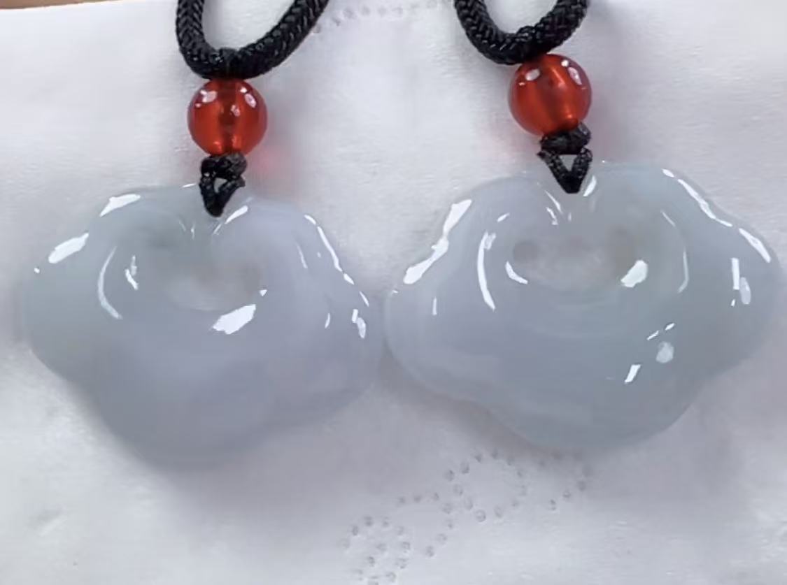 官方正品翡翠A货如意锁（多样性发货发一件）宽27高20厚4-6送绳