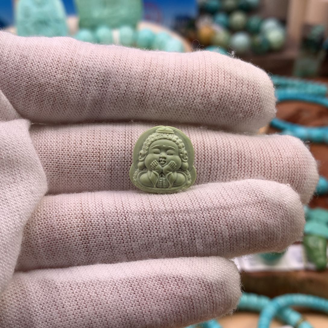 绿松石未镶嵌珠宝奇石15mm