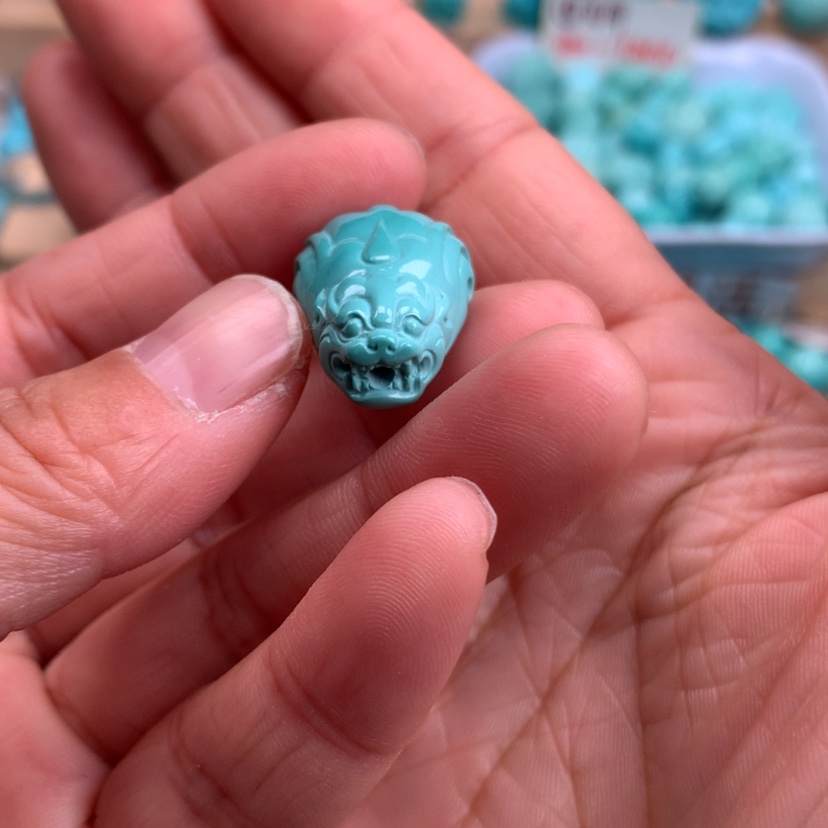 【闪购商品】绿松石貔貅三通未镶嵌