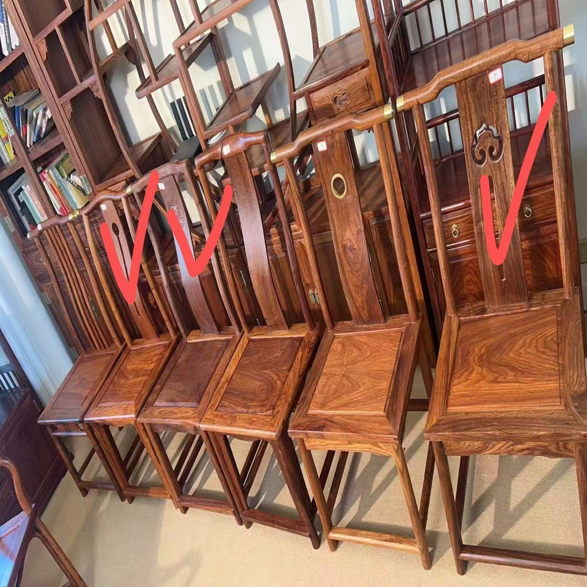 椅子阳台餐桌官帽椅客厅餐椅家用