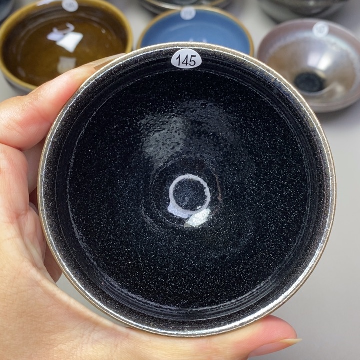 茶盏建窑建盏磨底柴烧主人杯微瑕