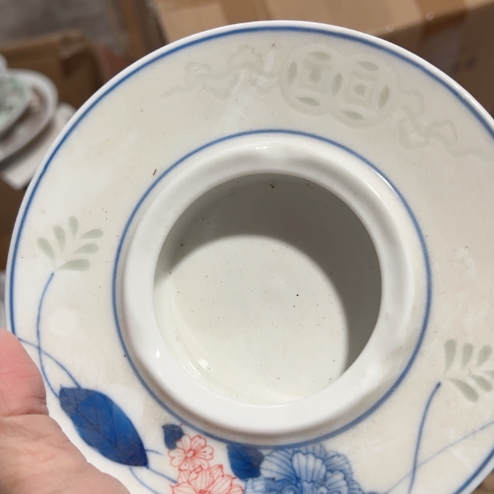 杯手绘莲蓬烟灰缸