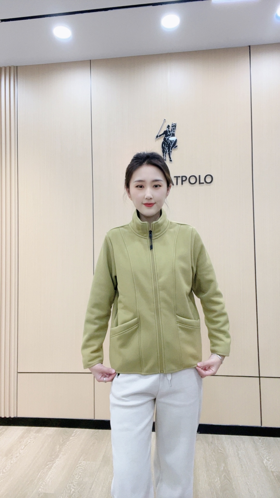 冬季新款 加绒加厚洋气百搭立领外套保暖拉链衫休闲宽松6900